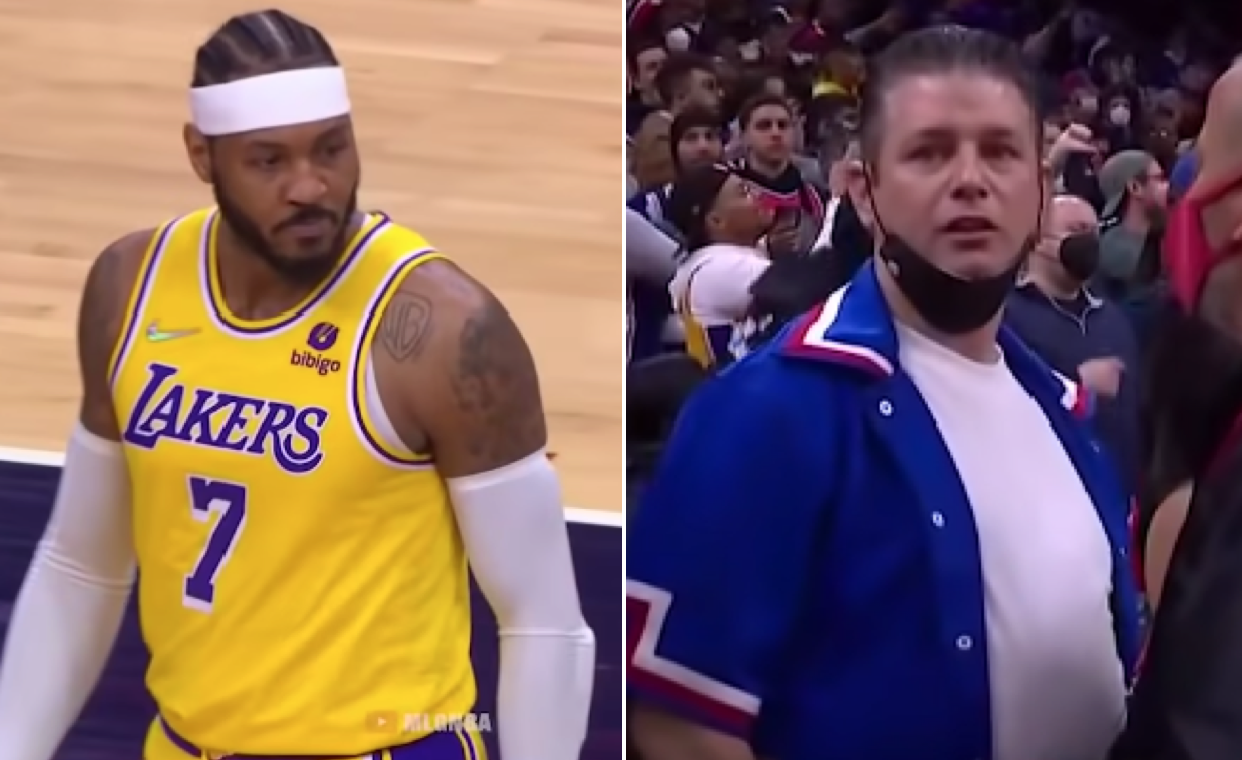 Carmelo Anthony Has Sixers Fan Tossed From Game For Calling Him 'Boy' + Twitter Reacts