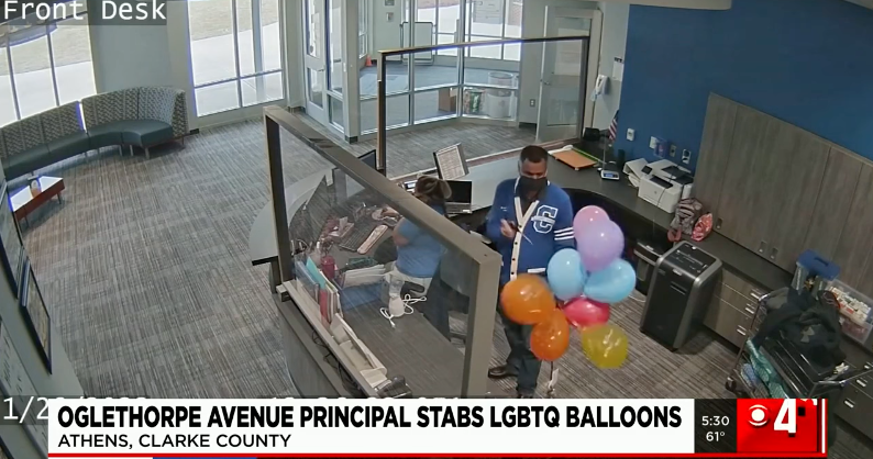 GA. Elementary School Principal Dr. Bipul K. Singh Caught On Video Stabbing Balloons Sent To A Student Who Created Gay Pride Artwork