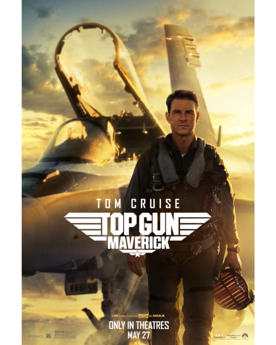 Top Gun: Maverick key art featuring Tom Cruise