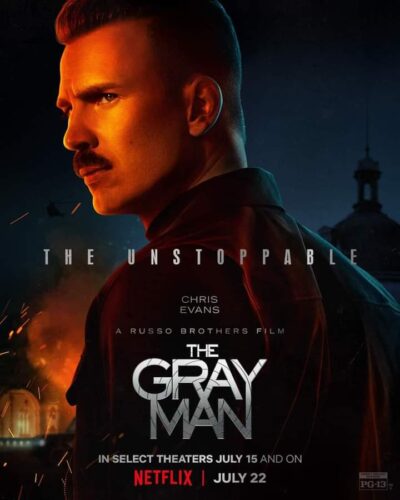 Chris Evans - The Gray Man Character Poster - Netflix