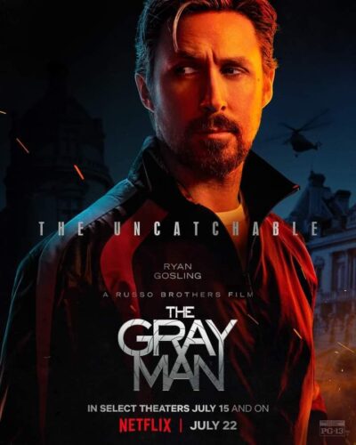 Ryan Gosling - The Gray Man Character Poster - Netflix