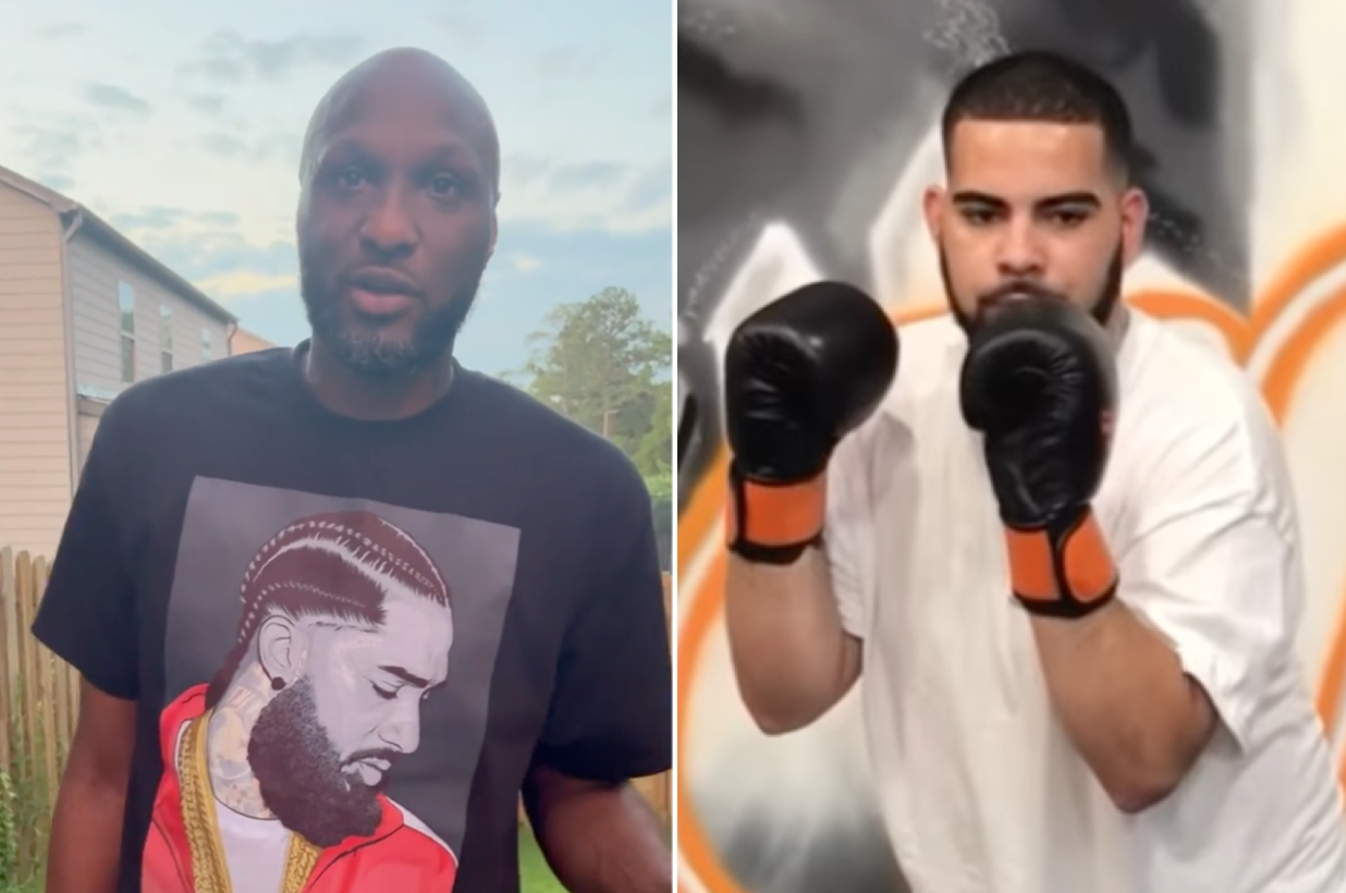 Celebrity Boxing: Lamar Odom vs. Fake Drake (Frake)