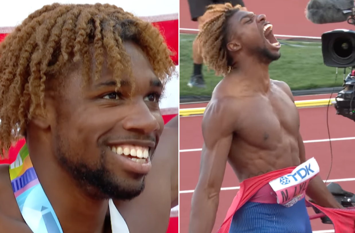 Noah Lyles Becomes One Of The Fastest Men In The World After Breaking Michael Johnson’s Record