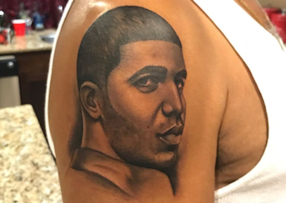 Dennis Graham tattoo of Drake
