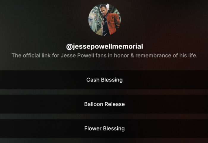 Fans donate to Jesse Powell memorial service