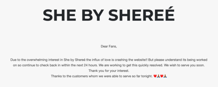 She By Shereé Website