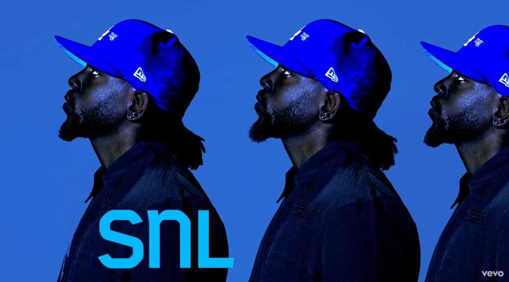 Kendrick Lamar performs Saturday Night Live Season 48 premiere