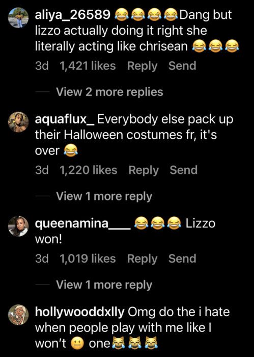 Lizzo won Halloween comment 3.