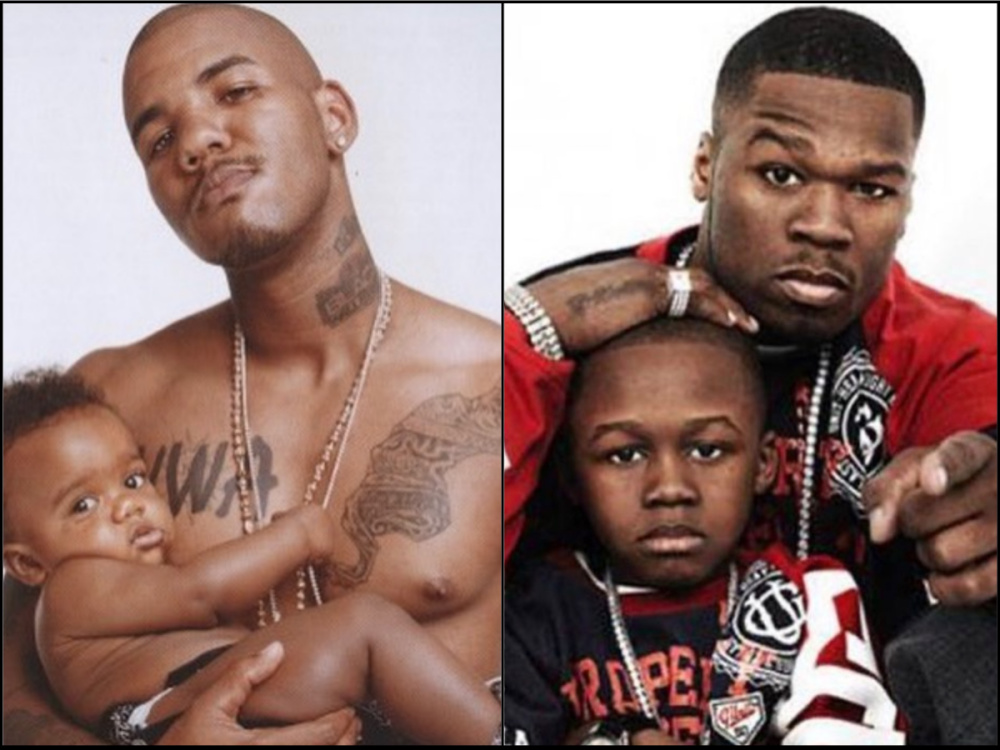 The Game son Harlem Taylor - 50 Cent son Marquise Jackson