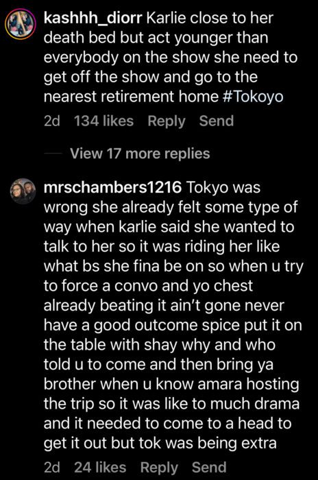 Tokyo vs. Karlie comment 4.