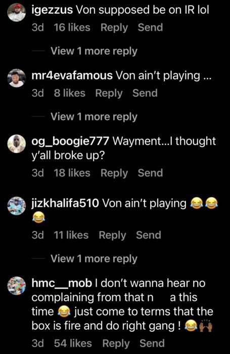 MD and Von comment