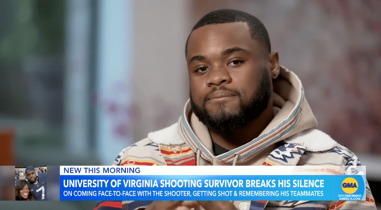 University of Virginia Shooting Survivor, Michael Hollis Jr., Who Went Back To The Bus After He Escaped Tells His Story