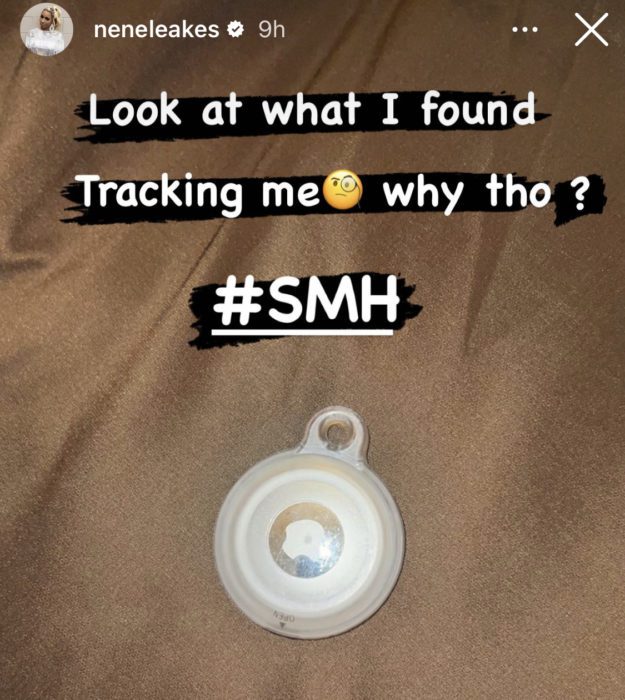 NeNe Leakes tracked by Apple Airtag