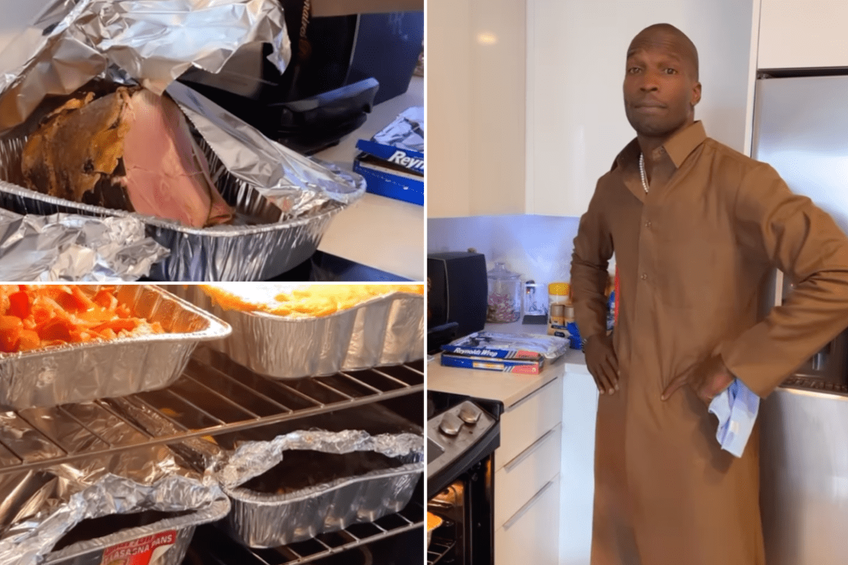 Ochocinco Shows Off His Holiday Cooking Skills, But His Thobe (Robe) Stole The Show