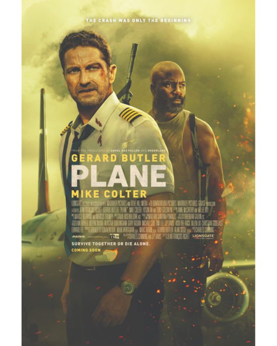 Plane Movie Poster - Gerard Butler - Mike Colter