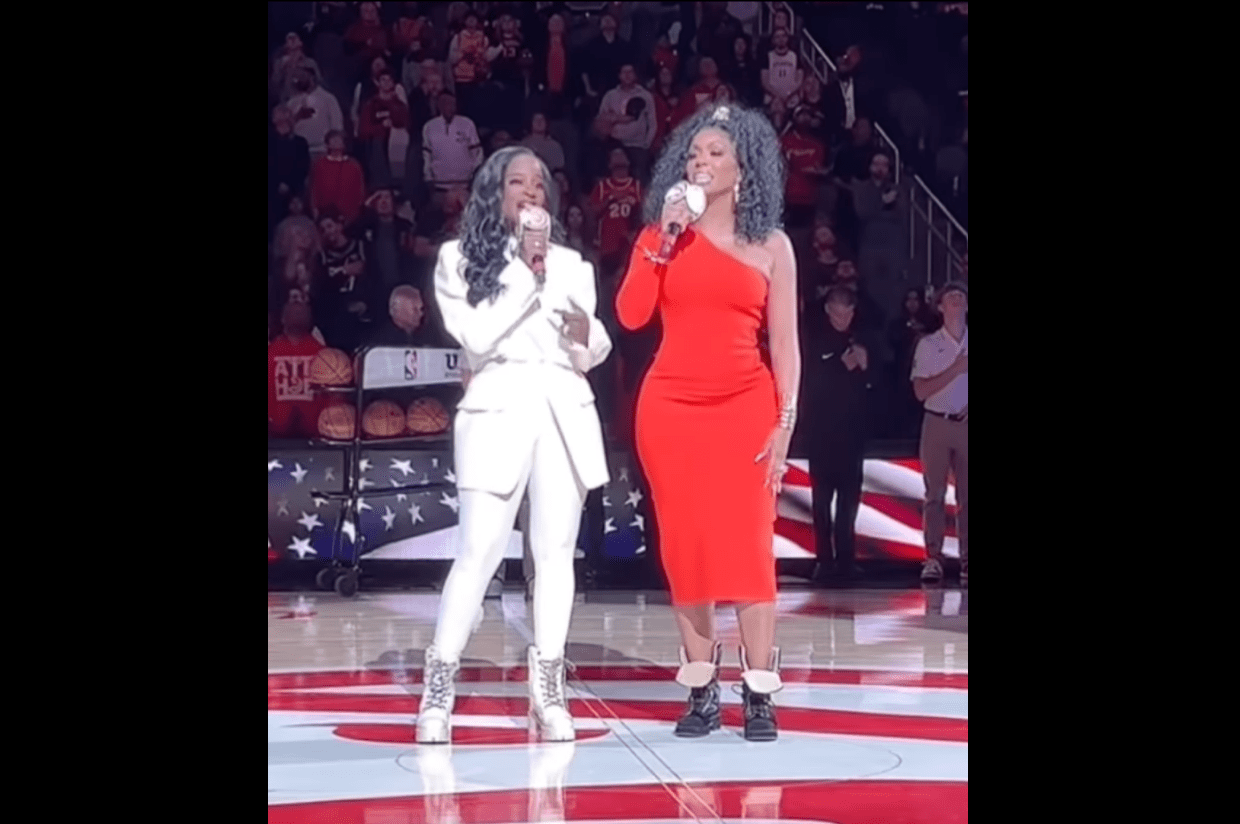 Former ‘Real Housewives Of Atlanta’ Porsha Guobadia & Shameah Morton Sing The National Anthem At The Atlanta Hawks Game