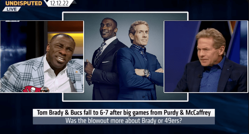 Skip Bayless Takes A 'Personal Shot' At Shannon Sharpe In Defense Of Tom Brady