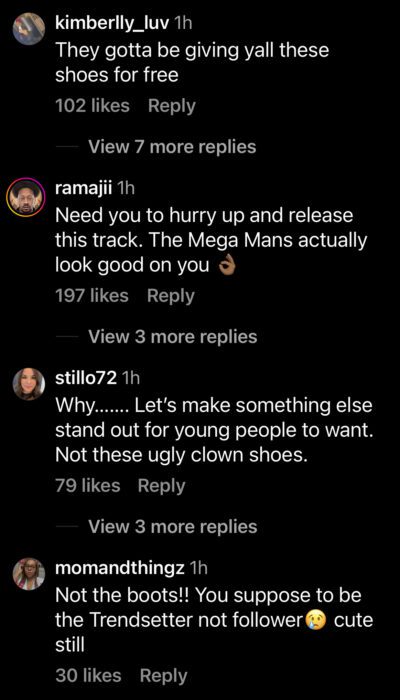 Ciara fan reactions to MSCHF BIG Red Boots