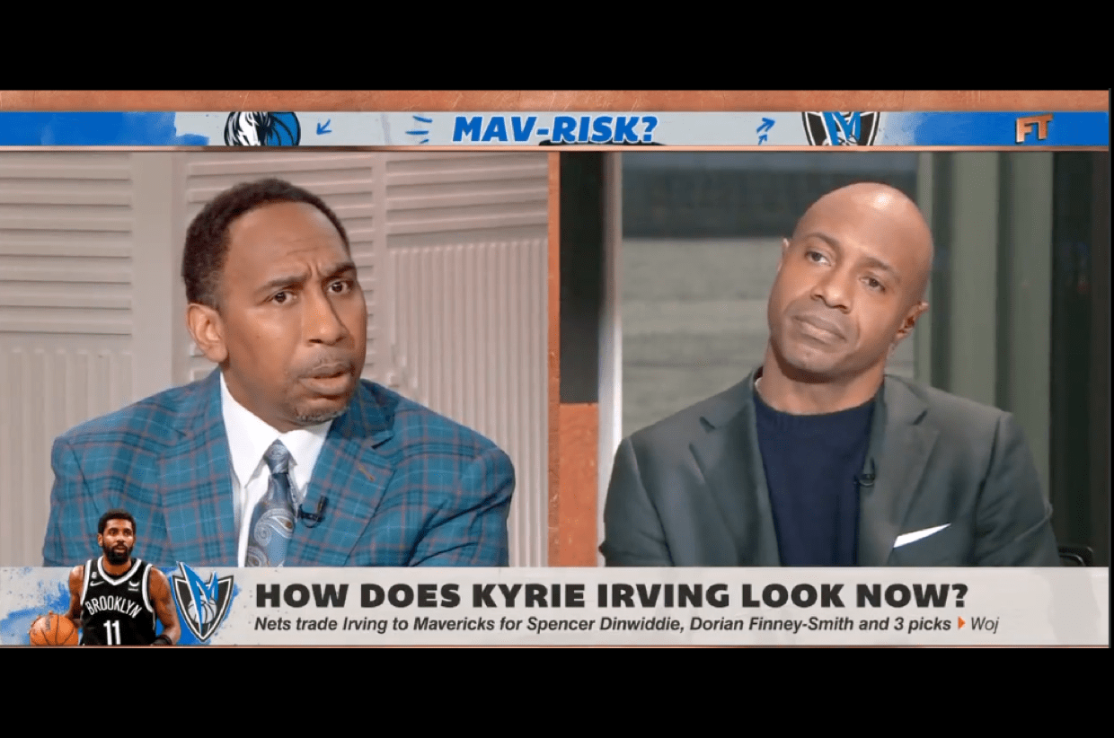 'First Take': Stephen A. Smith & Jay Williams Get Into It Over The Kyrie Irving Trade