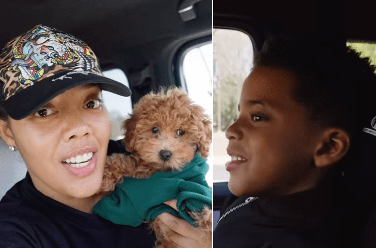 Angela Simmons Has People In Their Feels As She Surprises Her Son SJ With A Puppy
