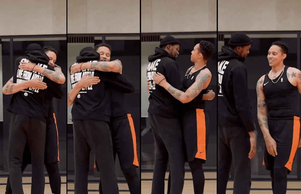 Kevin Durant & Brittney Griner Share A Powerful Embrace