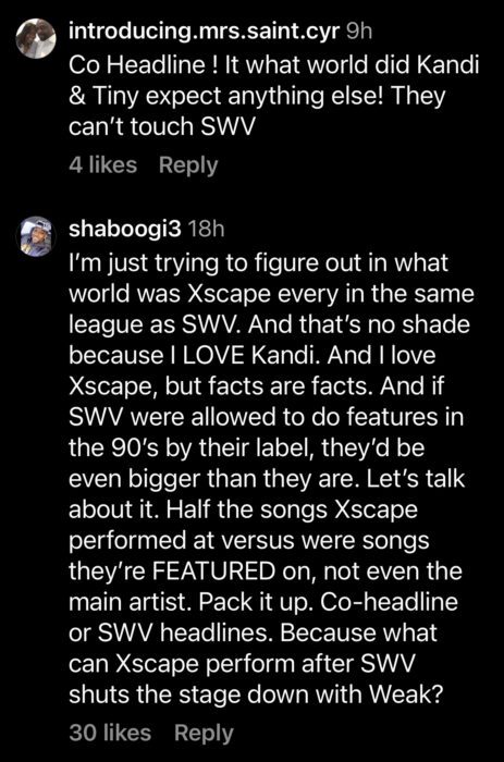 Queens of R&B comment 2.