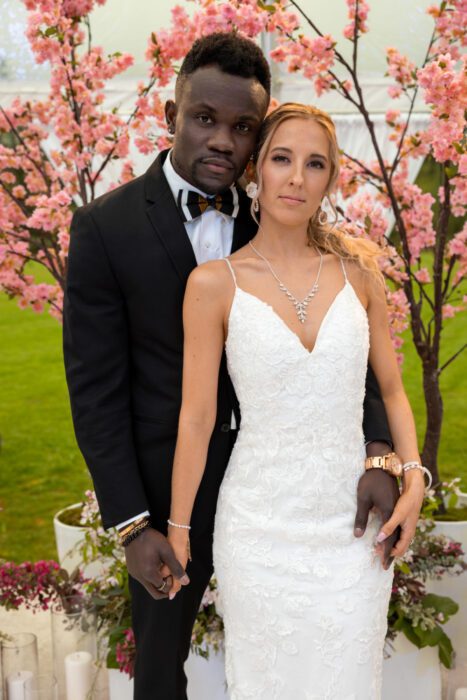 Kwame Appiah and Chelsea Griffin wedding day Love is Blind