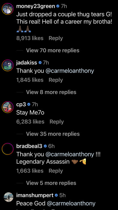 Carmelo Anthony comment 1.