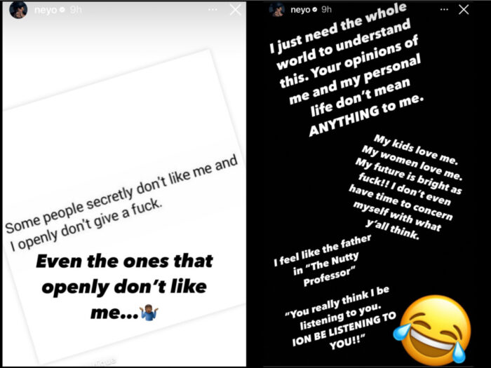 Ne-Yo Instagram rant 