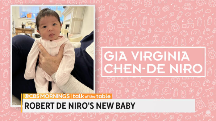 Robert De Niro baby girl Gia Virginia Chen-De Niro