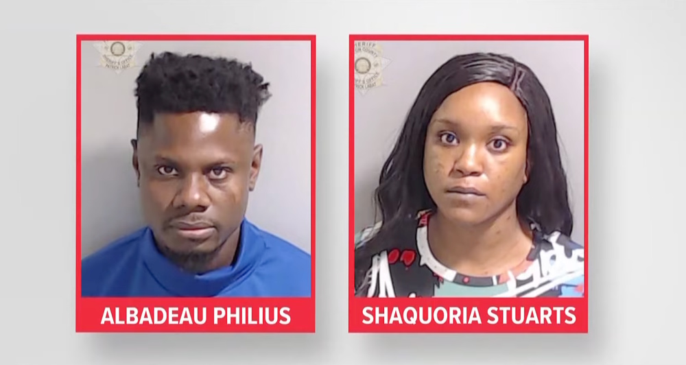 Atlanta Albadeau Philius Shaquoria Stuarts arrested charged with murder baby Jaxson Philius fentanyl overdose