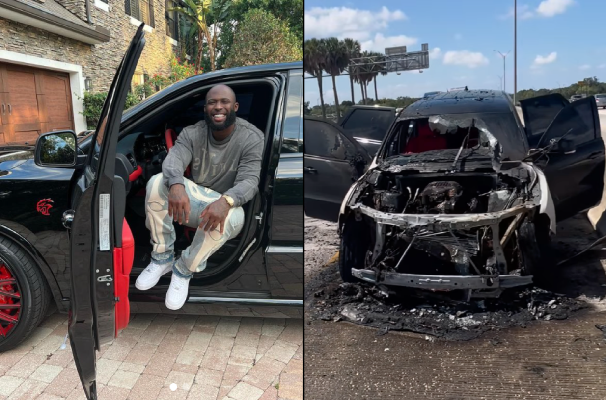 NFL Champion, Leonard Fournette, Counts His Blessings After His Car Catches Fire While He’s Driving