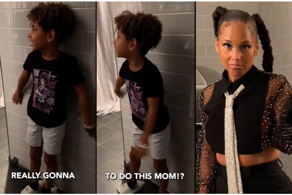 Alicia Keys’ Son Genesis Was On Wardrobe Malfunction Duty At Her Brooklyn Show