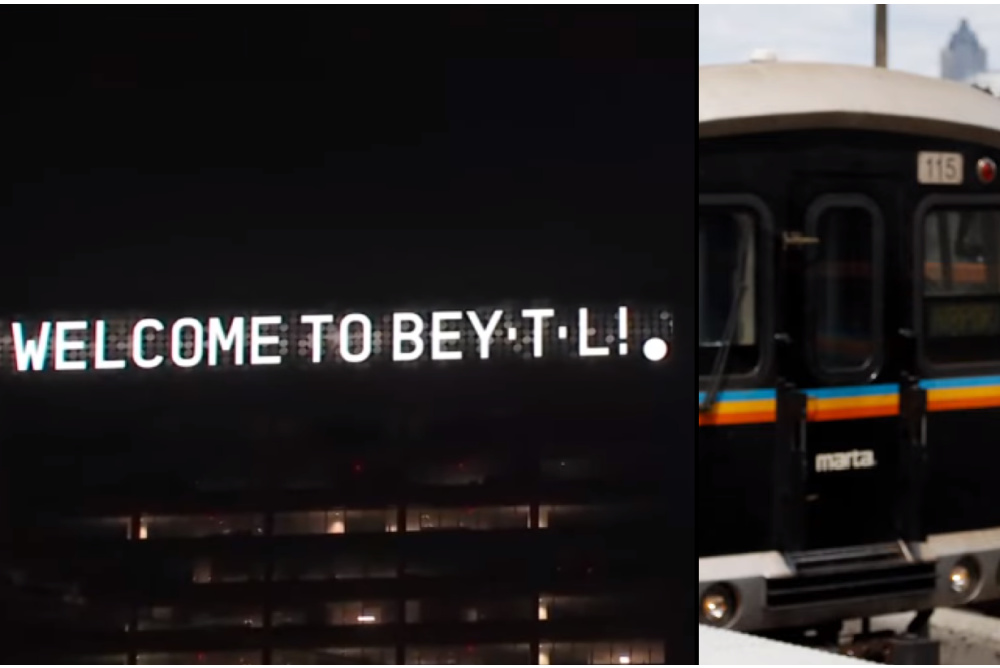 ATL Preps For Beyoncé & The Renaissance Tour With A Huge Sign & A Dedicated MARTA Shuttle Bus