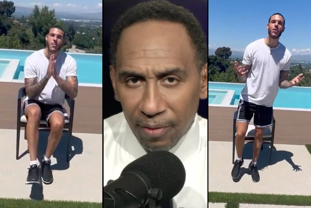Lonzo Ball Responds To Stephen A. Smith Saying He Couldn't Get Up From A Sitting Position
