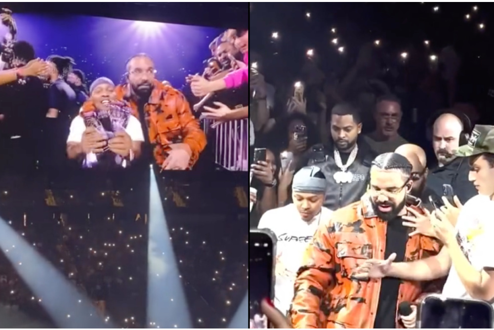 Drake Gives Bow Wow His Flowers At Atlanta Show