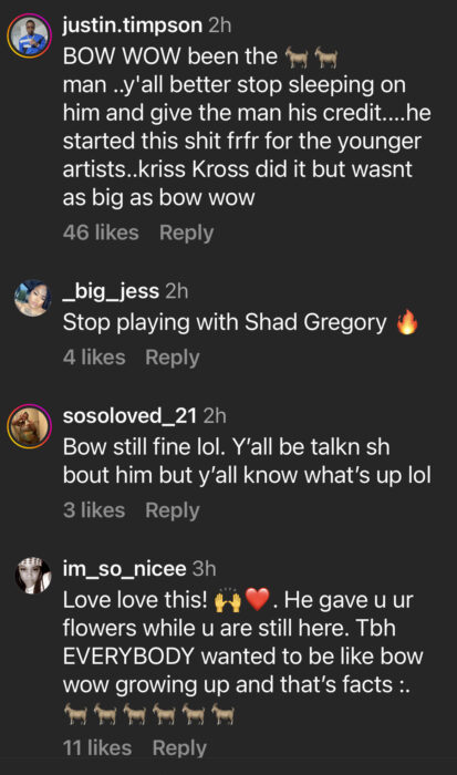 Bow Wow Comment
