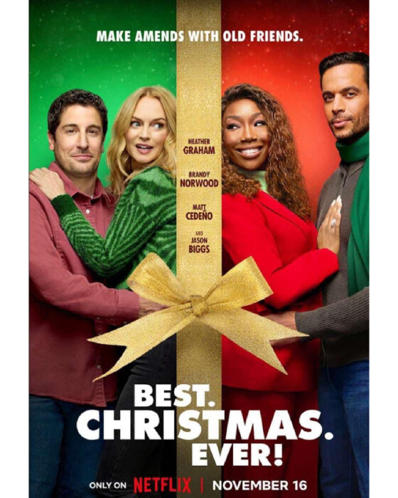 Best Christmas Ever - Heather Graham-Brandy Norwood- Matt Cedeno - Jason Biggs - Netflix