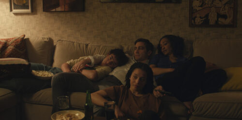 Jake Gyllenhaal, Ruth Negga, Chase Infiniti and Kingston Rumi Southwick in "Presumed Innocent"