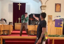 Shocking Video Captures Moment A Man Attempted To Shoot Pastor Glenn Germany During His Sermon