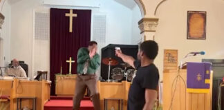 Shocking Video Captures Moment A Man Attempted To Shoot Pastor Glenn Germany During His Sermon