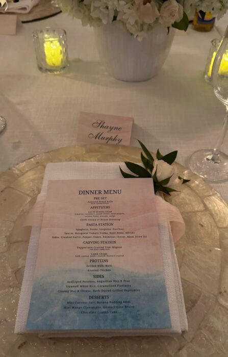 Eddie-Murphy-Paige-Butcher-Wedding-menu