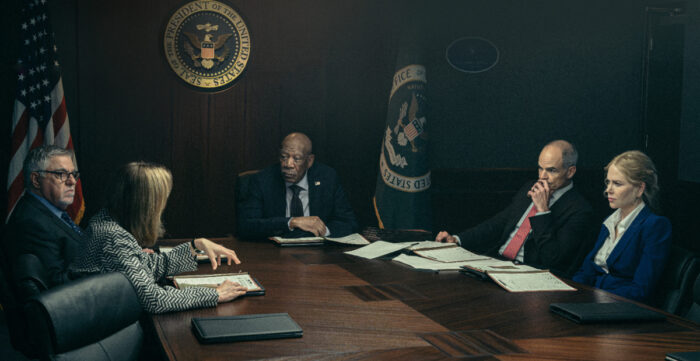 Bruce McGill as NSA Chief Damian Hollar, Jennifer Ehle as Chief of Staff Mason, Morgan Freeman as Secretary of State Mullins, Michael Kelly as Bryon Westfield and Nicole Kidman as Kaitlyn Meade