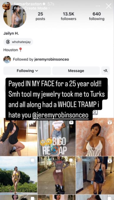 Tamar Braxton blasts JR Robinson for cheating with Houston woman