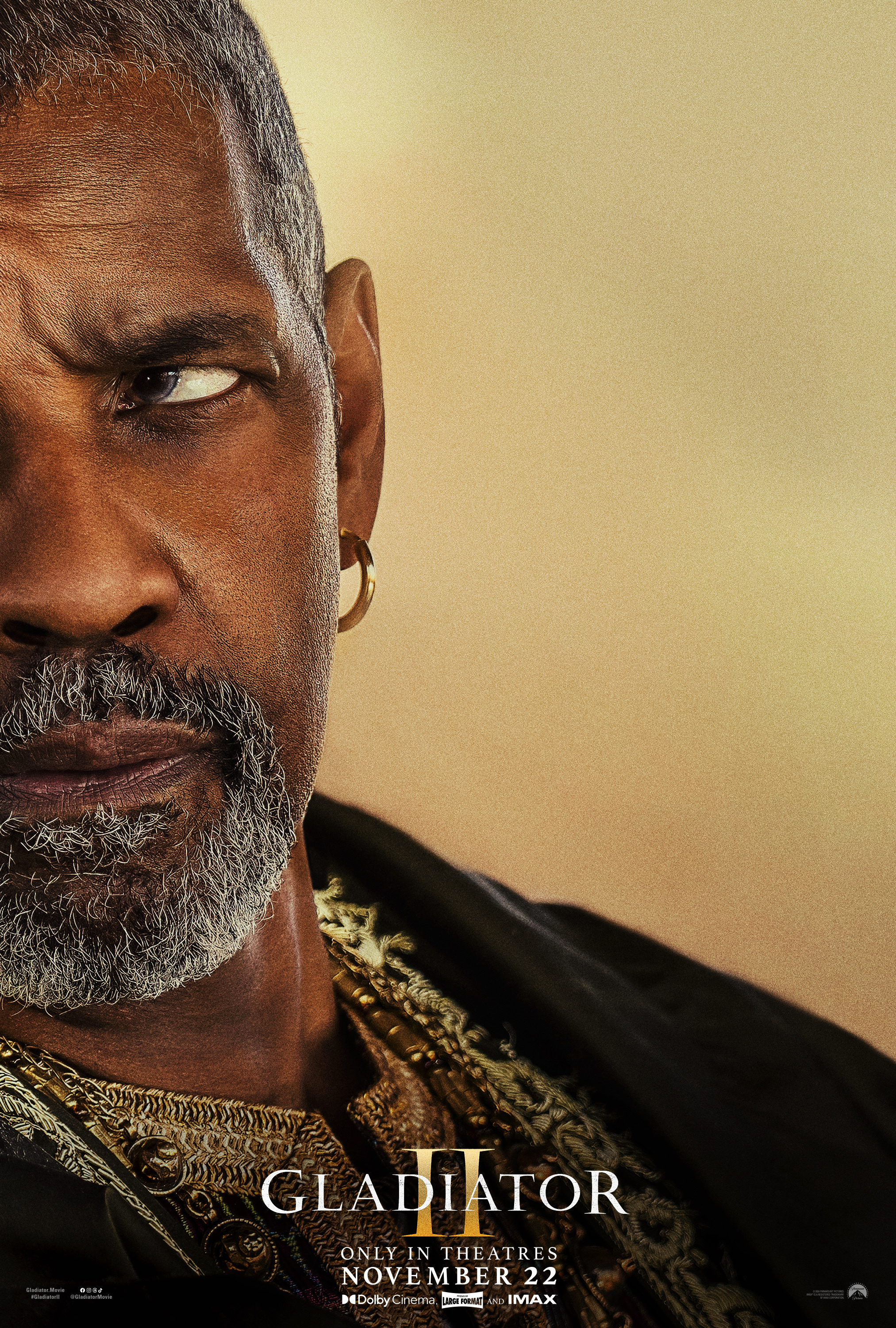 Denzel Washington Teases His Dark Role In Ridley Scott's 'Gladiator II: 'I'm Putting This Dress On, These Rings & I'm Going Crazy'