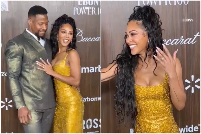 Meagan-Good-Jonathan-Majors-Engaged