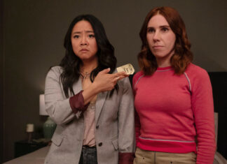 Watch The Trailer For Peacock’s Twisted Rom-Com ‘Laid’ Starring Stephanie Hsu Stephanie Hsu as Ruby, Zosia Mamet as AJ- Laid-Peacock