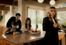 ‘Happy Face’: The Chilling True-Crime Drama Is Now Streaming On Paramount+ Benjamin Mackey as Max Reed, James Wolk as Ben Reed, Khiyla Aynne as Hazel Reed and Annaleigh Ashford as Melissa Reed in Happy Face