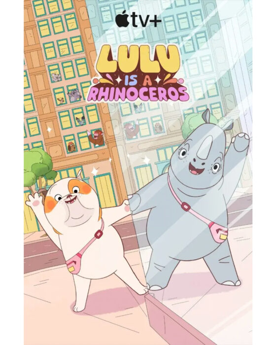 Key art for Lulu is a Rhinoceros on Apple TV+
