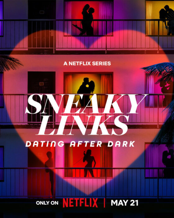 The official key art for Sneaky Links: Dating After Dark on Netflix